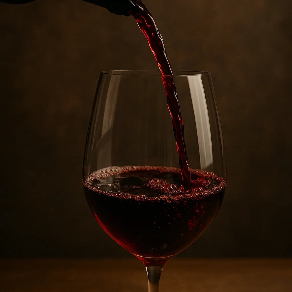 red wine glass