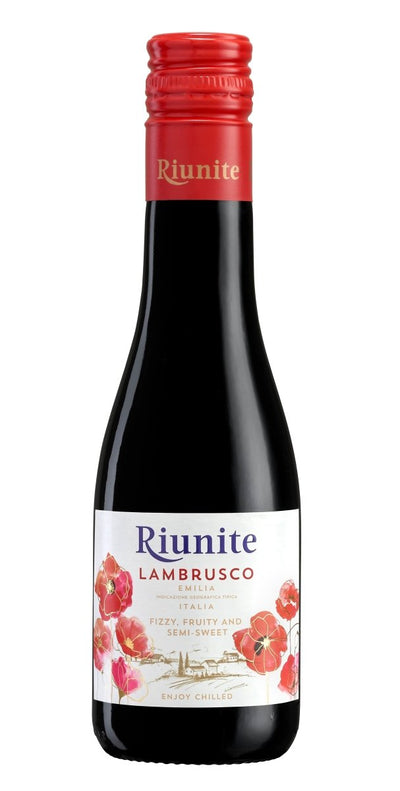 Riunite Lambrusco Soft Lively Red Wine 187ml - Wines N Drinks
