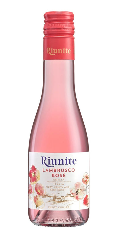 Riunite Lambrusco Soft Lively Rose Wine 187ml - Wines N Drinks