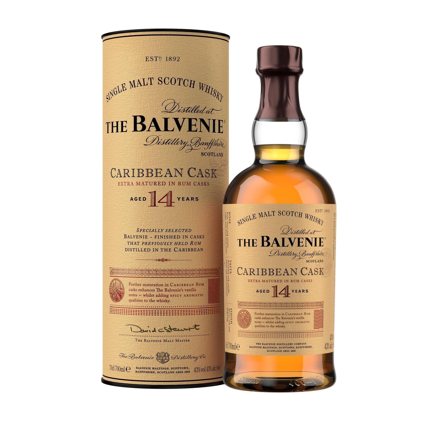 Balvenie 14yo Caribbean Cask 700ml - Wines N Drinks