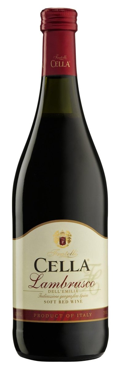 Cella Lambrusco Soft Red Wine 750ml - Wines N Drinks