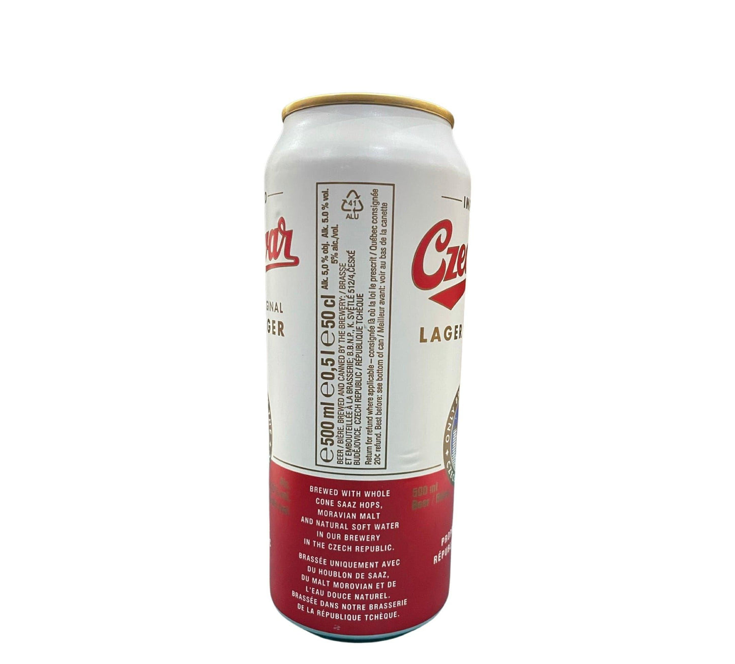 Czechvar Premium Lager can 500ml - Wines N Drinks