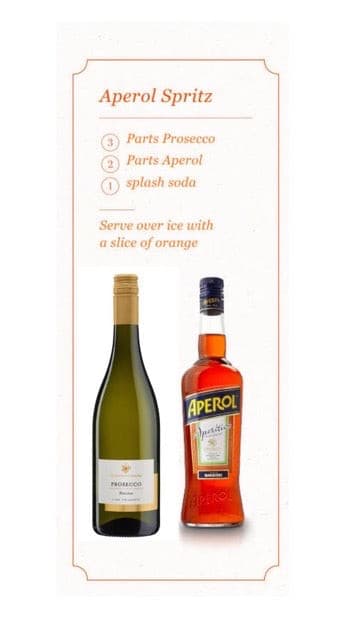 Aperol Spritz set (Aperol 1 l 11% a 5x Serena Prosecco Treviso)