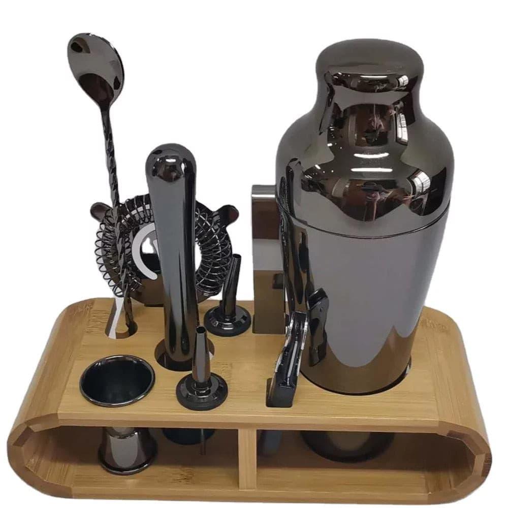 Bartender Set Black 10pcs Home Bar - Wines N Drinks