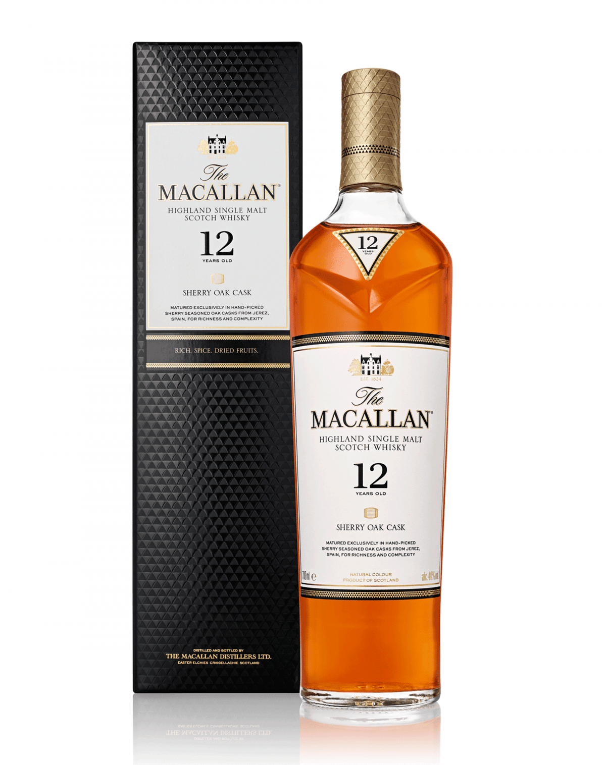 Macallan 12yo Sherry Oak Cask 700ml - Wines N Drinks
