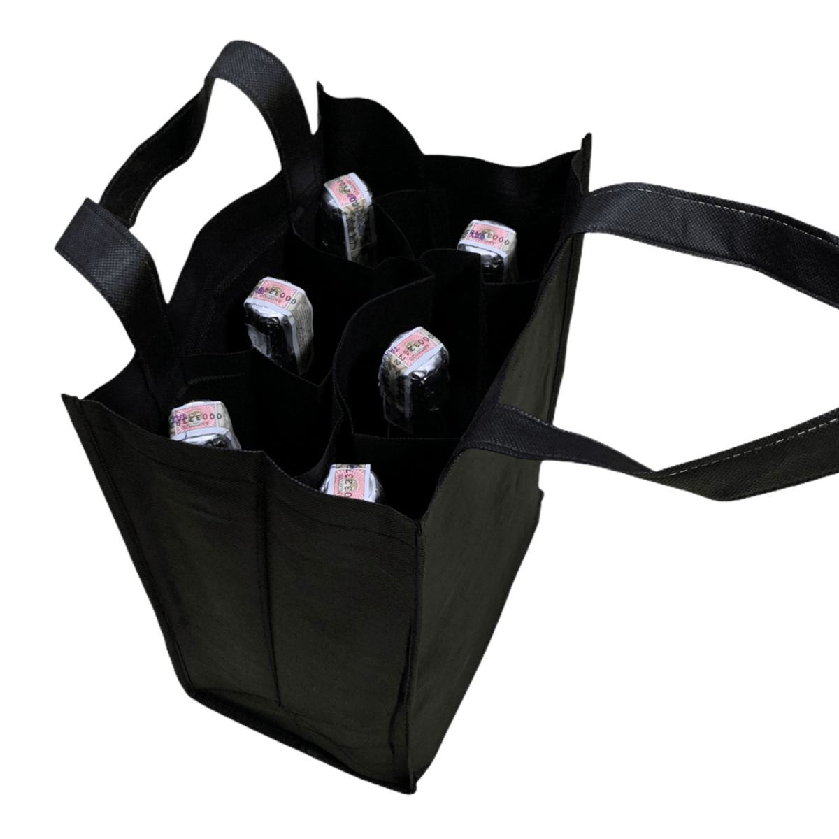 Reusable 6 - bottle Wine Bag - Wines N Drinks
