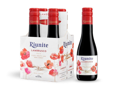Riunite Lambrusco Soft Lively Red Wine 187ml - Wines N Drinks