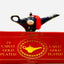 Landy Cognac Fortune Lamp Porcelain | CLEARANCE - Wines N Drinks