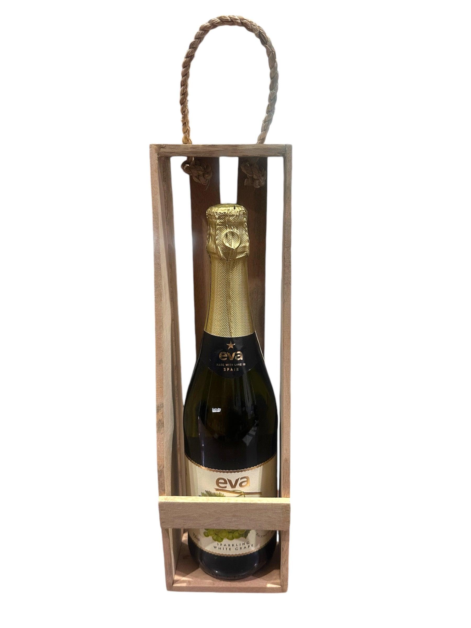 Single Wooden Crate - Wines N Drinks