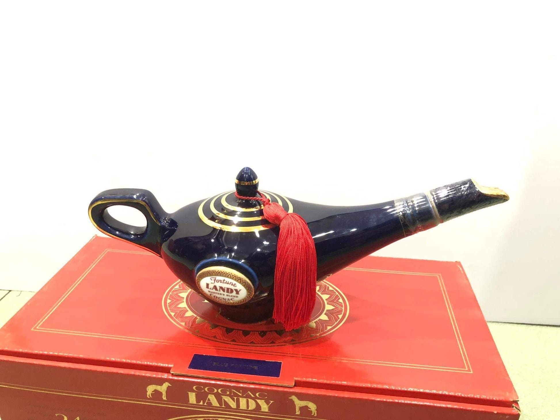 Landy Cognac Fortune Lamp Porcelain | CLEARANCE - Wines N Drinks