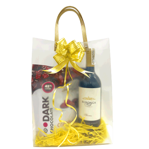 Buronga Hill Estate Shiraz and Lamontagne Dark Chocolate Cranberry Gift set