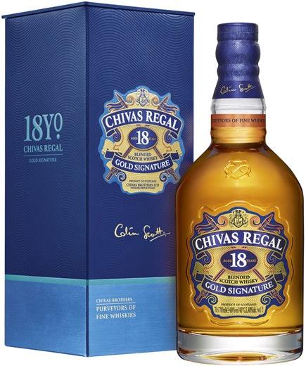 Chivas Regal 18yo Blended Scotch Whiskey Gold Signature - Wines N Drinks