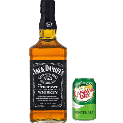 Jack Daniels 1L FREE 1 Can Ginger Ale