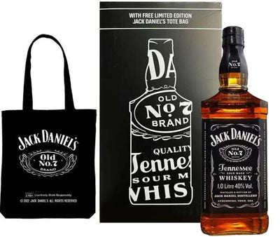 Jack Daniels Whiskey 1L with FREE tote bag