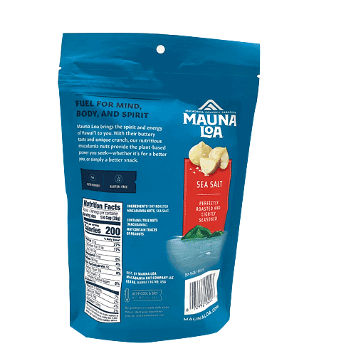 Mauna Loa Dry Roasted Macadamia Sea Salt 190g