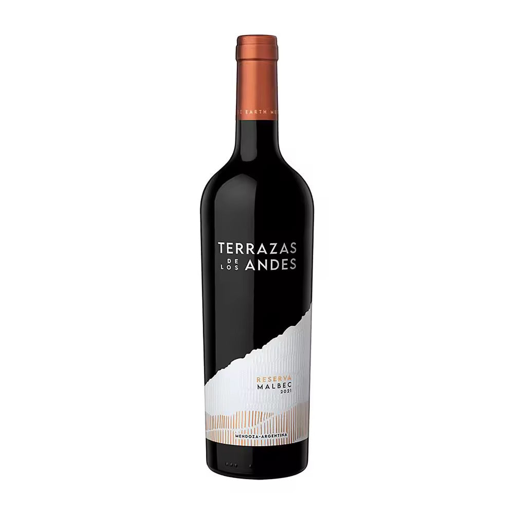 Terrazas Los Andes wine bottle on a white background