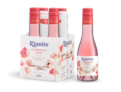 Riunite Lambrusco Soft Lively Rose Wine 187ml.