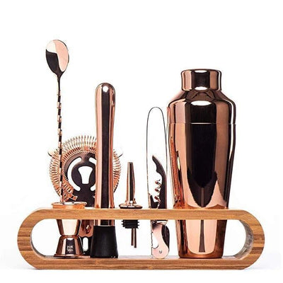 Bartender Set Rosegold 10pcs Home Bar Set - Wines N Drinks