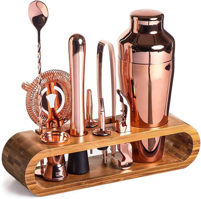 Bartender Set Rosegold 10pcs Home Bar Set - Wines N Drinks
