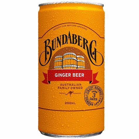 Bundaberg Ginger Beer 200ml can
