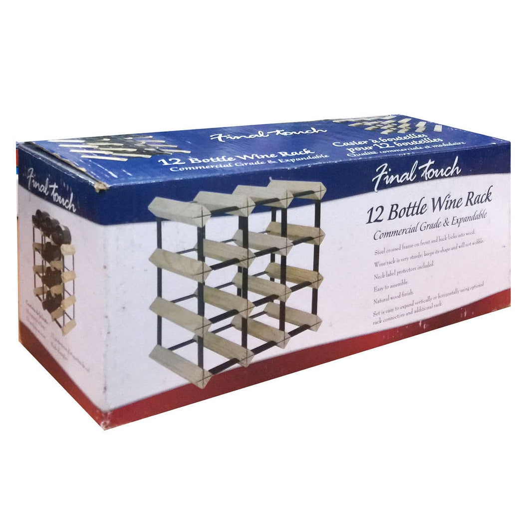Final Touch 12 bottle Wine Rack Commercial Grade and Expandable