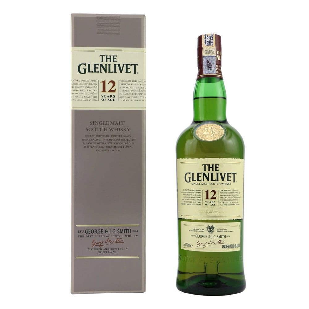 Glenlivet 12 years old 700ml | Single Malt Whiskey.