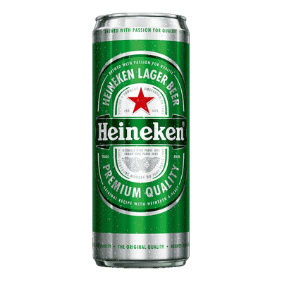 Heineken can 330ml.