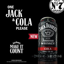 Load image into Gallery viewer, Jack Daniel Cola 320ml can
