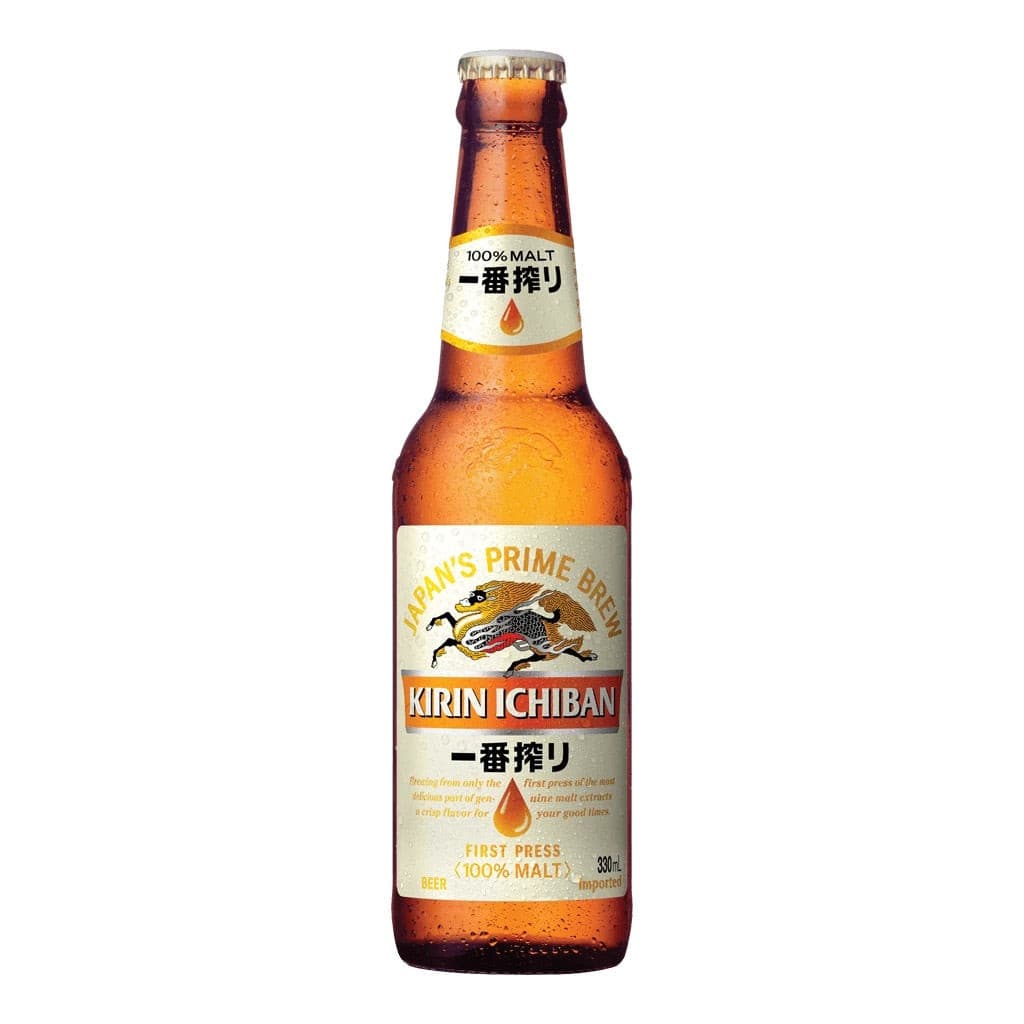 Kirin Ichiban Japanese Beer bottle 330ml