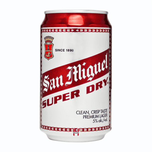 San Miguel Beer Super Dry can 330ml.