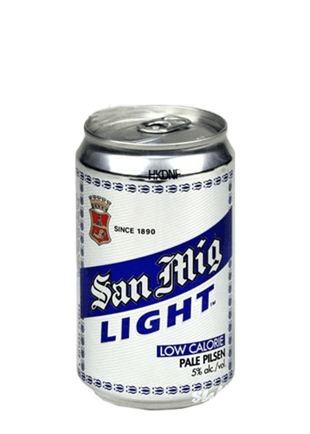 San Miguel Beer Light can 330ml.